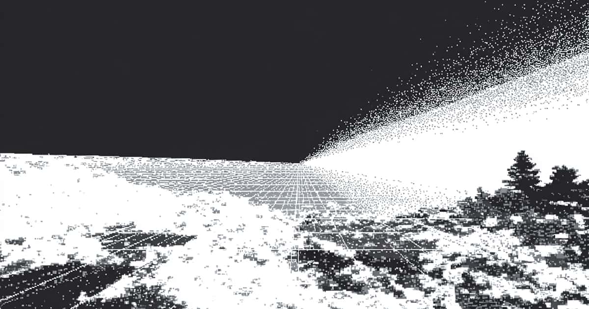 3D抽象空間のイラスト